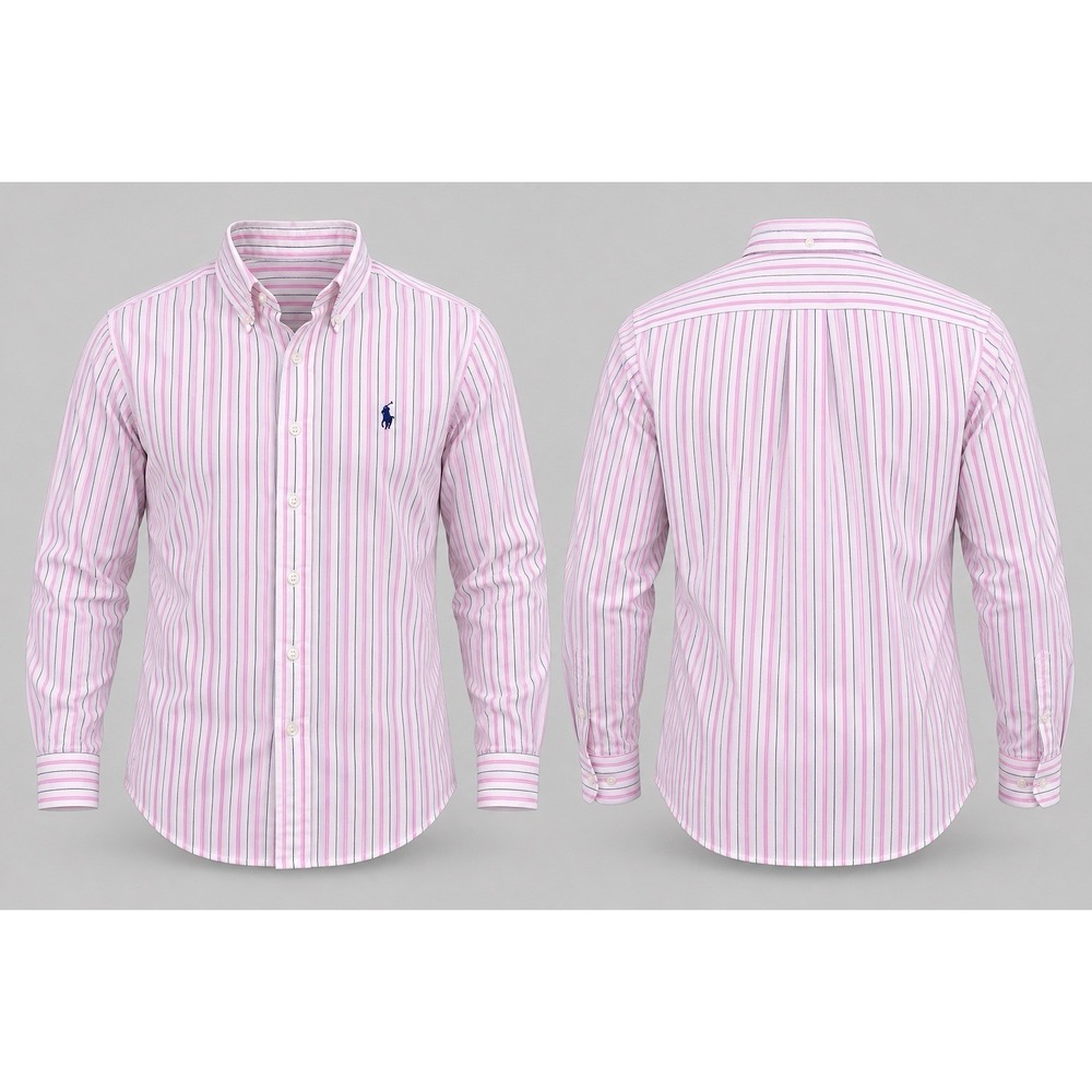 Ralph Lauren Men's Custom Fit 16.5 42 Long Sleeve Button Down Shirt